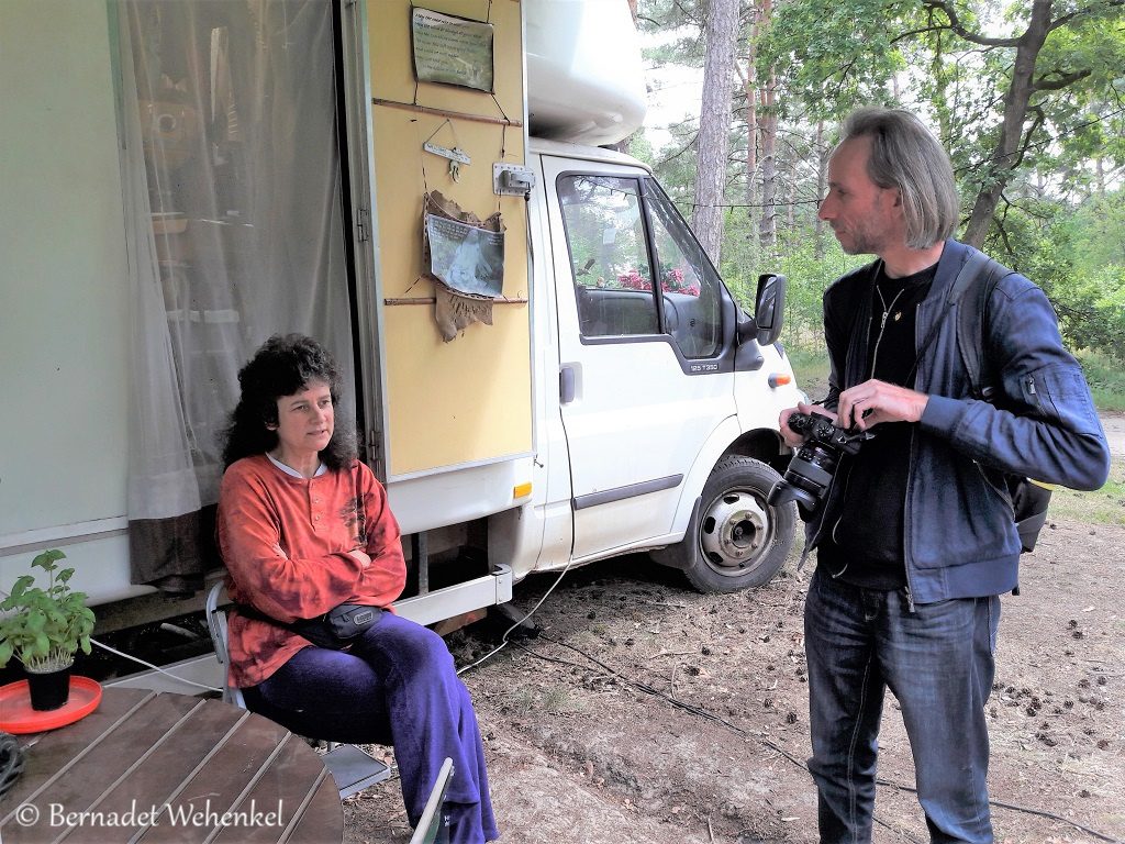 Marieke in gesprek met Hans.