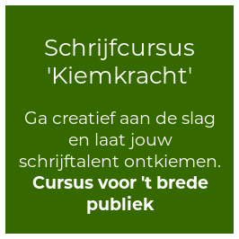 Ga creatief aan de slag en laat jouw schrijftalent ontkiemen, tijdens de schrijfcursus Kiemkracht.